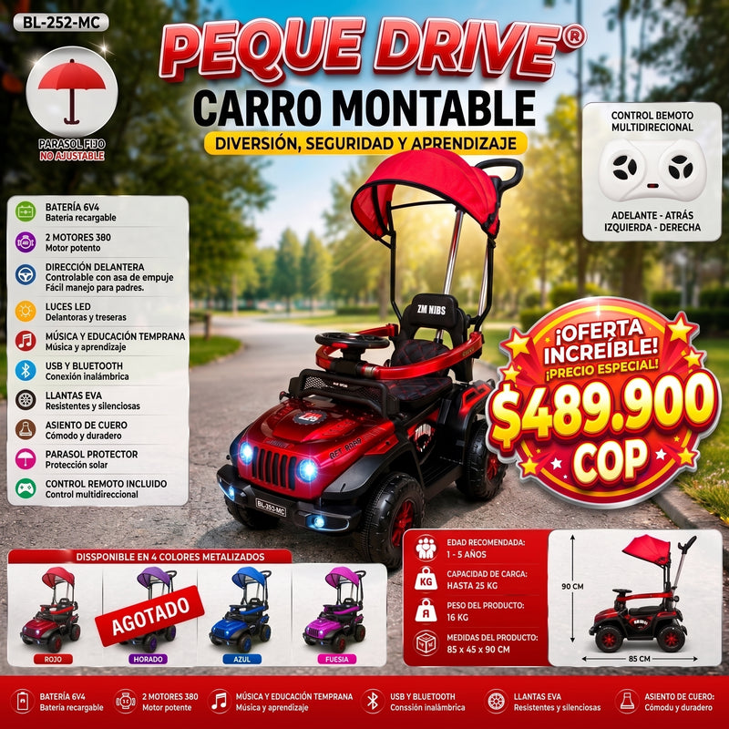 PequeDrive™ Carro Montable Remoto